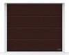 Brama LPU 42 2500 x 1900 mm, Przetłoczenia L, Decograin, Rosewood + prowadzenie Z